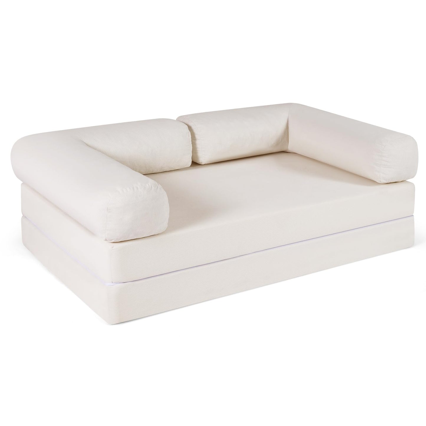 Folding Sofa Bed Double, 4-in-1 Convertible Sleeper Chair Futon Couch Bed