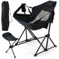 Folding Hammock Camping Chair with Retractable Footrest