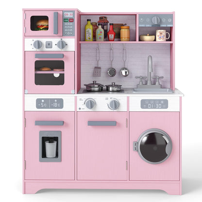 Kids Play Kitchen Toy Set with Water Dispenser and Sink