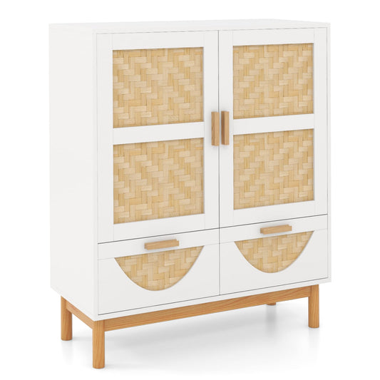 2 Door Sideboard Buffet Cabinet Accent Floor Storage Cabinet