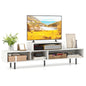 3 Cubby TV Stand Entertainment Center with Compartments