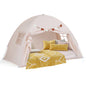 Foldable and Portable Canopy Tent on Twin Bunk Bed with 2 Windows