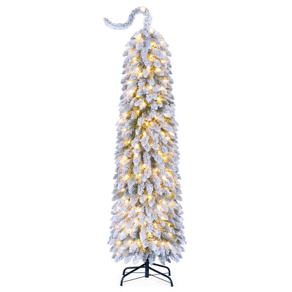 5/6FT Pre-lit Christmas Tree, Hinged Xmas Tree
