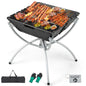 3-In-1 Stainless Steel Portable Campfire Grill with Cooking Grills