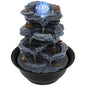 Indoor Water Fountain, Tabletop Indoor Water Feature with Rolling Crystal Ball
