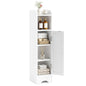 Freestanding Slim Storage Cupboard with Adjustable Shelves