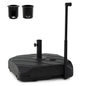 Mobile Parasol Base, 59kg/90kg Water & Sand Fillable Patio Parasol Stand