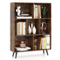 Bookcase 80/100/120/140 CM Storage Organizer with 4/5/5/5 Tapered Metal Legs