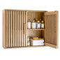 Bathroom Wall Cabinet, Wooden Over the Toilet Storage Organizer