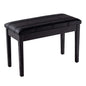 Wooden Duet Piano Bench with Padded Cushion and Music Storage