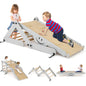 10 in 1 Toddler Climbing Frame Indoor Kids Climber Ladder with Reversible Ramp