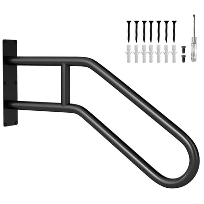 Giantex Handrail for Outdoor Steps Wall Mount Non-Slip Safety Railings for 1-3 Steps