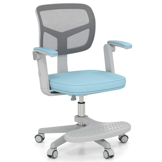 Kids Desk Chair Children Study Chair with Adjustable Height Armrest and Footrest
