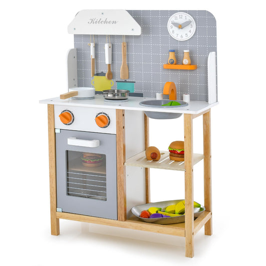 Pretend Kitchen Toy Set with Cookware Accessories