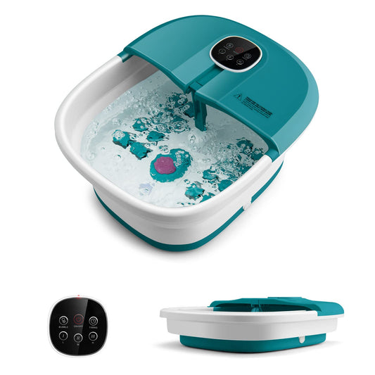 Foldable Heating Foot Soaker with Bubbles & Timing Function