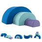 Rainbow Arc Climber Playset Foam Climbing Blocks Indoor Climb and Crawl Activity Play Set