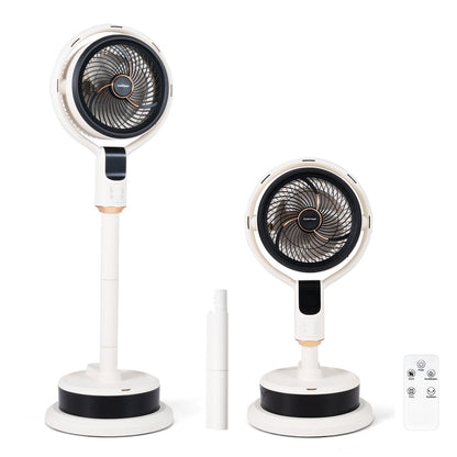 Misting Pedestal Fan with 90° Auto Oscillation and 8 Speeds