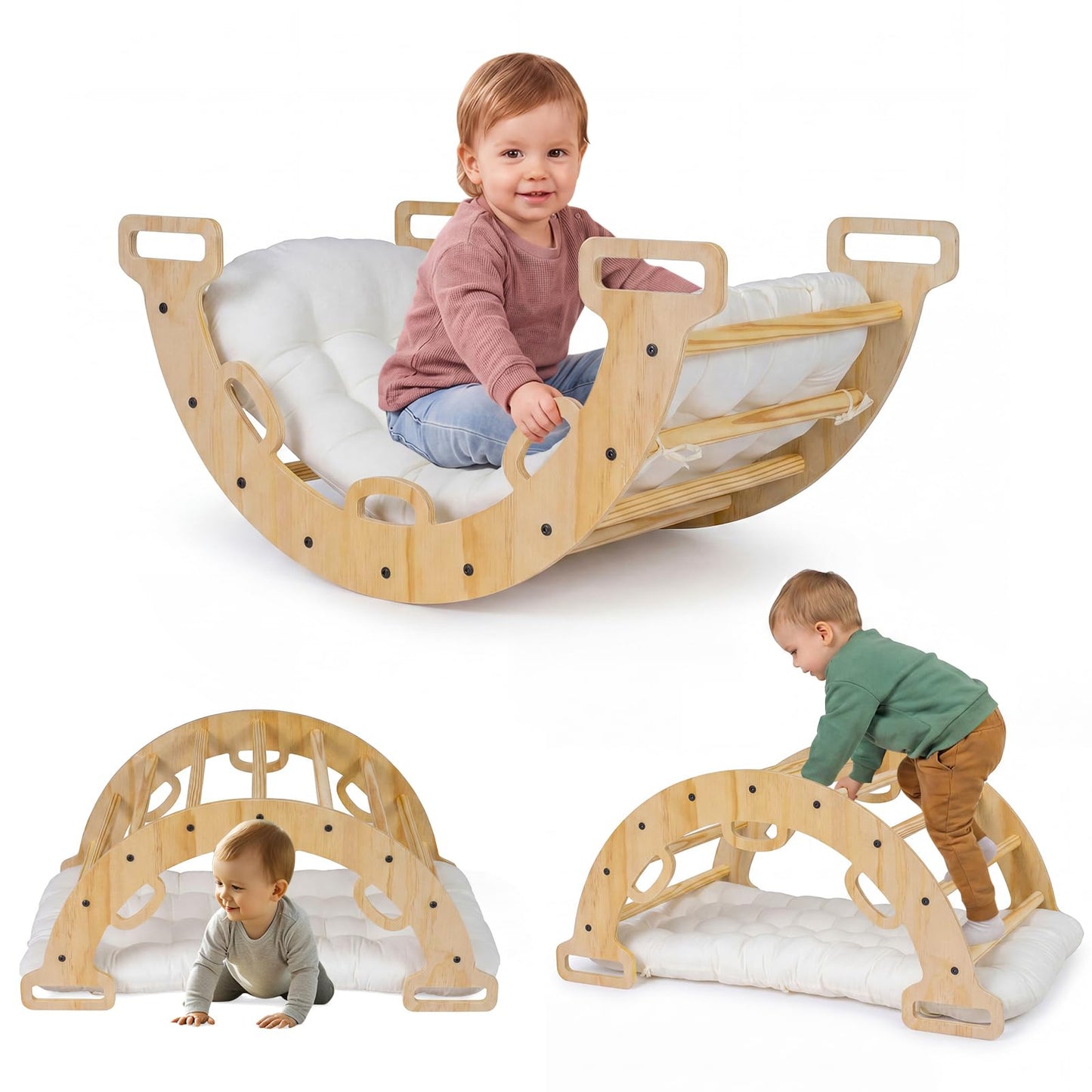 3 in 1 Montessori Kids Climbing Rocker
