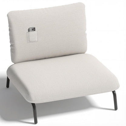 Oversized Accent Chair with Extra Wide Seat and Storage Pocket