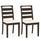 Modern Dining Chair Set of 2 Upholstered Farmhouse Chairs with Rubber Wood Frame