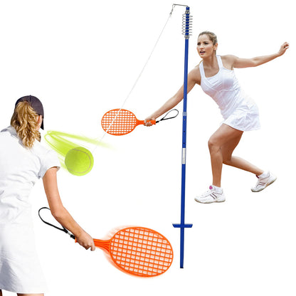 3 Level Height Adjustable Portable Tetherball Set with Ball