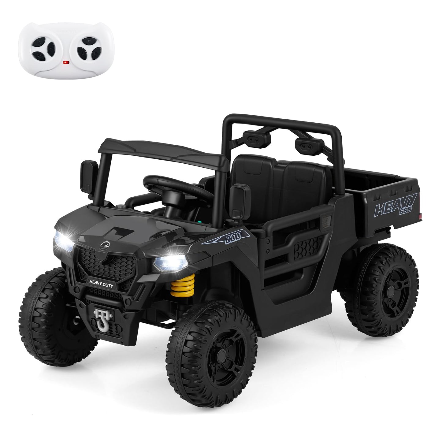 12V Ride on Dump Truck with Electric Dump Bed with Music and Remote Control