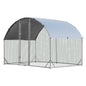 Round-Shaped Walk In Chicken Coop with Waterproof and Sun Protection Cover