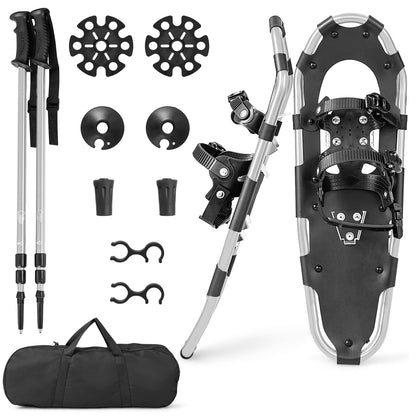 Snow Shoes for Men Women Youth Kids, 30 Inches Aluminum Terrain Snowshoes