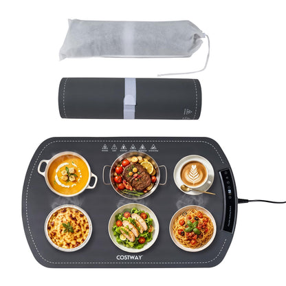 Electric Food Warming Mat, Roll-Up Buffet Warmer 7 Heat