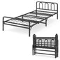Portable Folding Bed with Headboard and Footboard for Guest Room