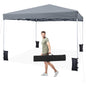 3m x 3m Pop Up Canopy Tent, Height Adjustable Garden Gazebo Shelter