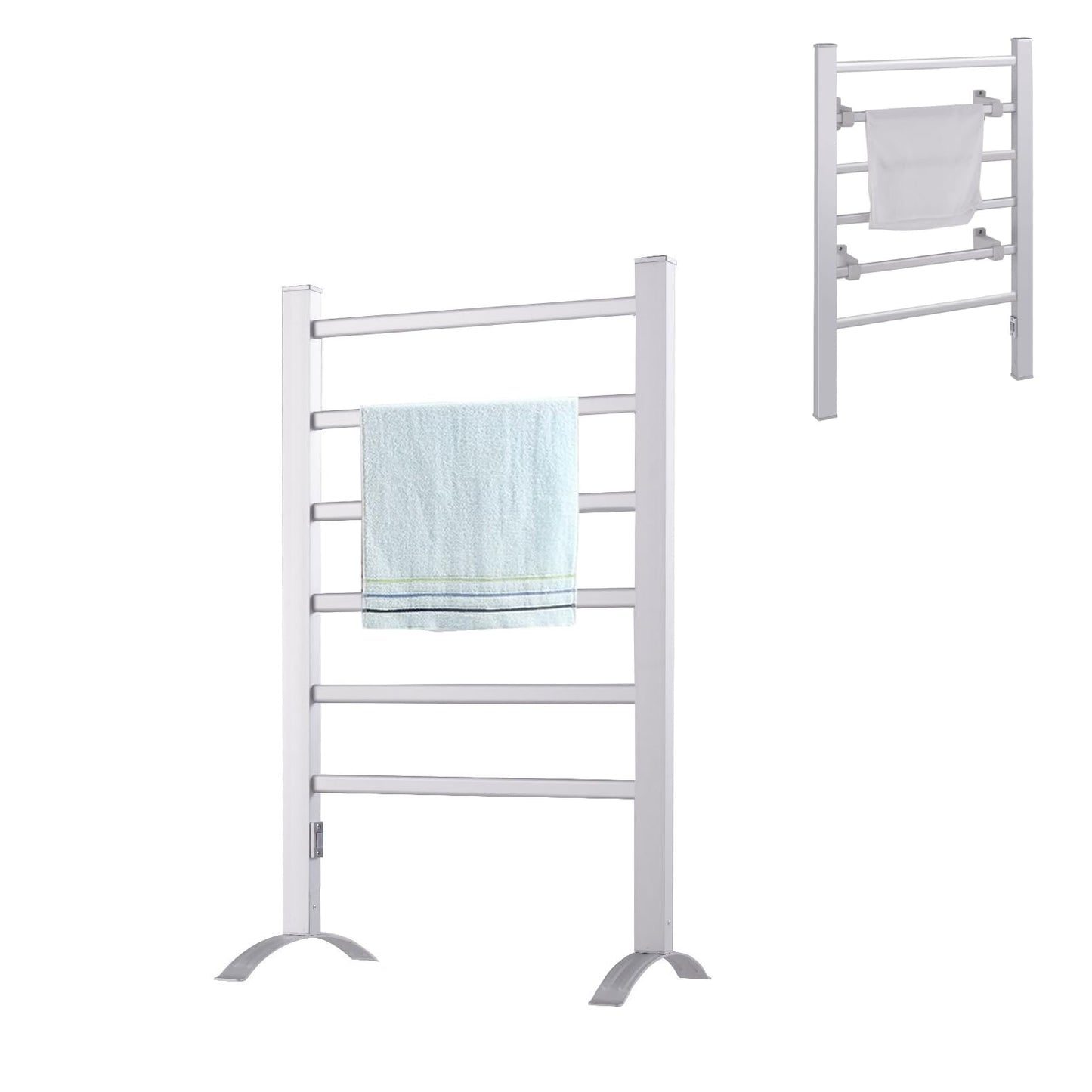 2-in-1 Electric Towel Warmer with 6 Bars