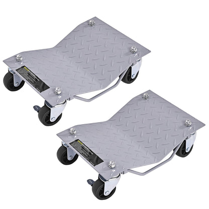 GiantexUK 24 Pack Tire Wheel Dollies, 1360/2720KG Heavy Duty Car Tire Skates Positioning Trolley with Wheels
