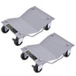 GiantexUK 24 Pack Tire Wheel Dollies, 1360/2720KG Heavy Duty Car Tire Skates Positioning Trolley with Wheels