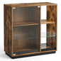 Wine Bar Cabinet with LED Lights, Remote & APP Control
