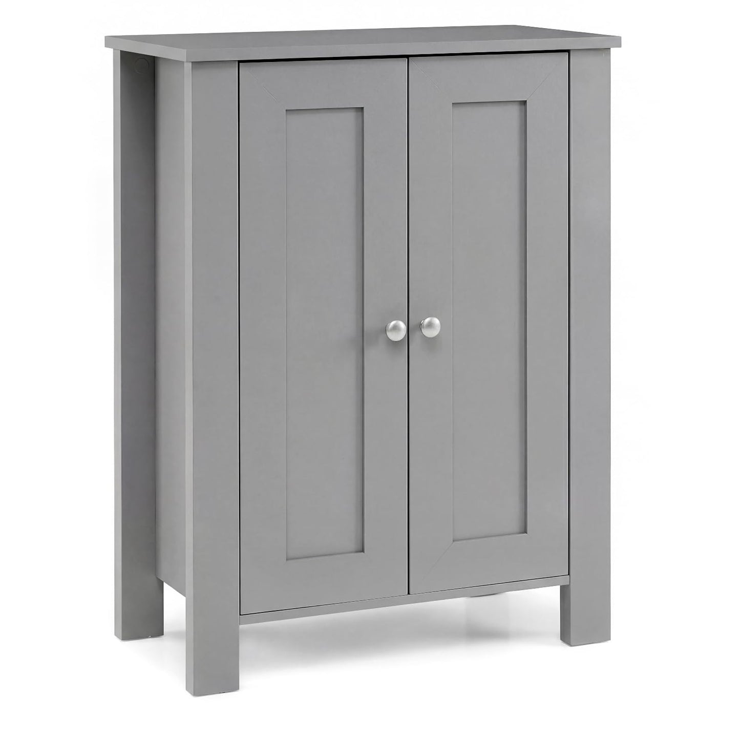 Bathroom Storage Cabinet, Freestanding Storage Cupboard with Double Doors