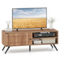 Mid Century Modern Entertainment Center with Cable Hole and Raised Legs