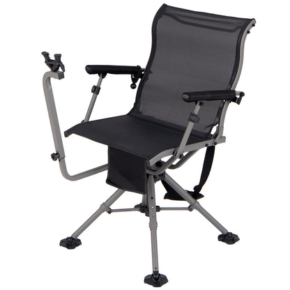 360° Swivel Folding Hunting Chairs with 3 Position Adjustable Legs