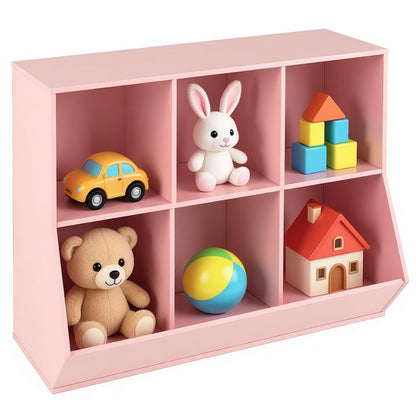 5-Cube Kids Toy Storage Organizer with Anti-Tipping Kits