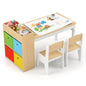 Kids Art Table and Chairs, Wooden Children Study Desk