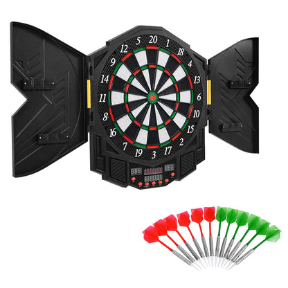 LED Dart Board with 216 Variations 12 Darts Included