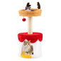 Christmas Cat Tree with Bed 80 CM Modern Kitten Tower with Sisal Scratching Post