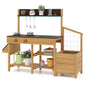 Pretend Mud Kitchen Play Kitchen with Removable Sink and Planter Boxes