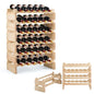 6 Tier Wine Rack with stackable Design for 36 Bottle