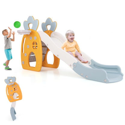 Freestanding Kids Slide Indoor Foldable Kids Slide with Climber