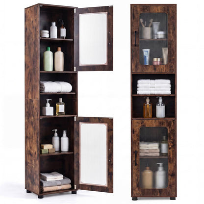 Tall Bathroom Cabinet, Freestanding Storage Cupboard