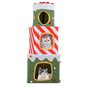 120 cm Cute Cat Climbing Furniture with 3 Condos and Hideaway Caves