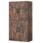 Floor Storage Cabinet with Doors and Adjustable Shelves