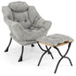Armchair Accent Chair with Footstool for Living Room Bedroom