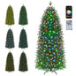 6.2FT/190CM Pre-Lit Christmas Tree with RGB LED Lights